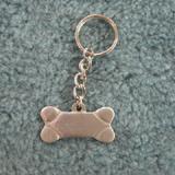 Pewter Key Chain Dog Bone I Love My Mutt