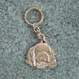 Pewter Key Chain I Love My English Toy Spaniel