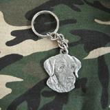 Pewter Key Chain I Love My German Wirehaired Pointer