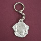 Pewter Key Chain I Love My Kuvasz