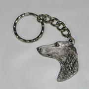 Pewter Key Chain I Love My Saluki