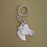 Pewter Key Chain I Love My Smooth Haired Fox Terrier