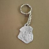 Pewter Key Chain I Love My Soft Coated Wheaten Terrier