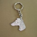 Pewter Key Chain I Love My Whippet