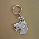 Pewter Key Chain I Love My Wire Haired Fox Terrier
