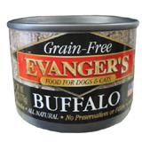 Evanger's Buffalo Canned Dog and Cat Food 6 oz