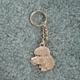 Pewter Key Chain I Love My Poodle