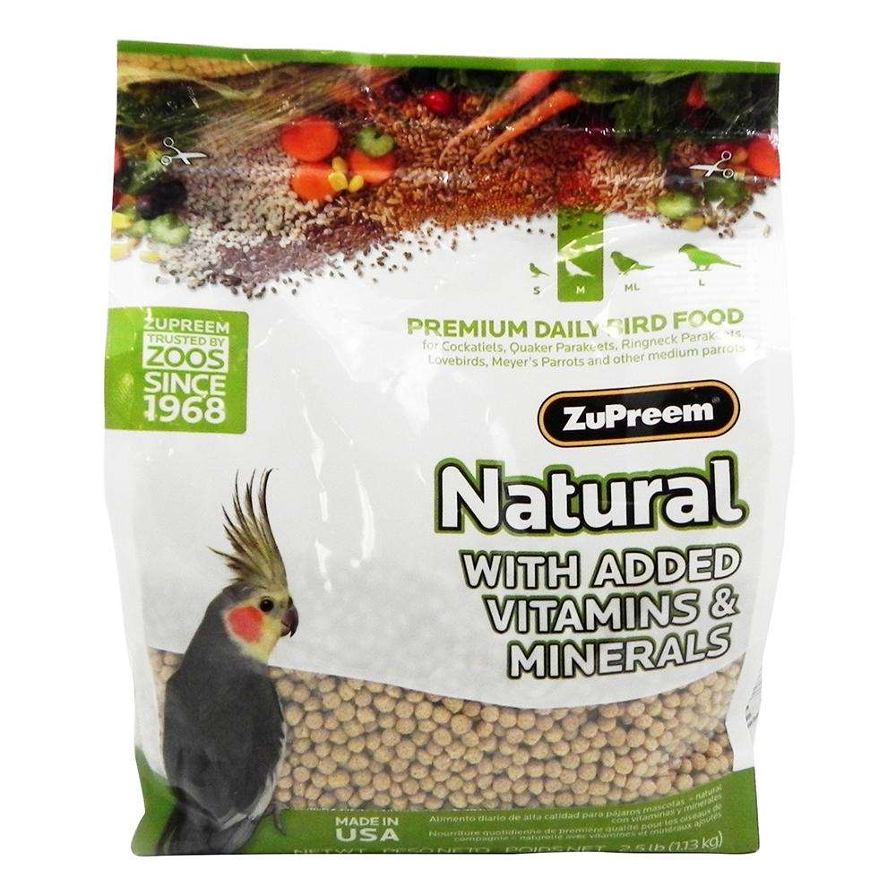 Zupreem Natural Blend Cockatiel Food 2.5 pound