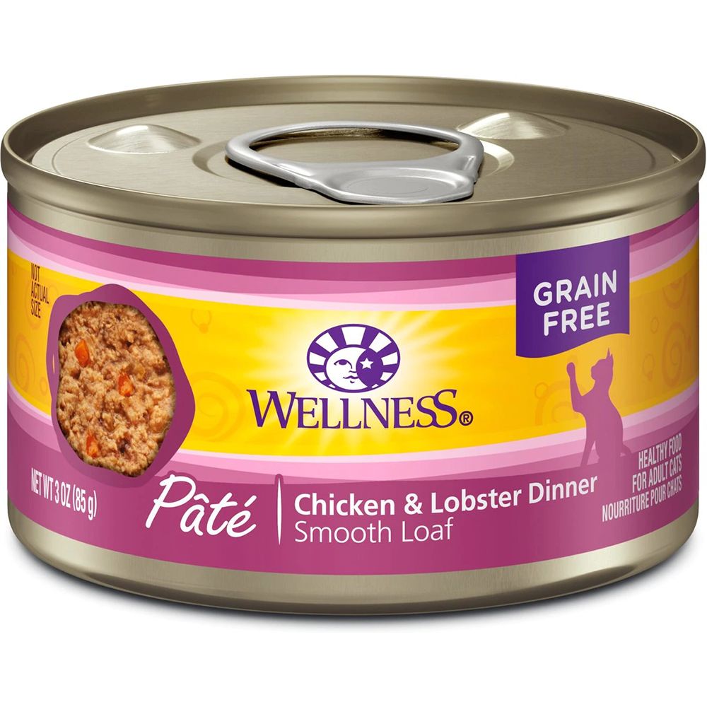 Wellness Chicken & Lobster Canned Cat Food Case