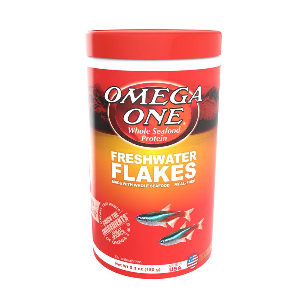 Omega One Freshwater Flakes Fish Food 5.3 ounce