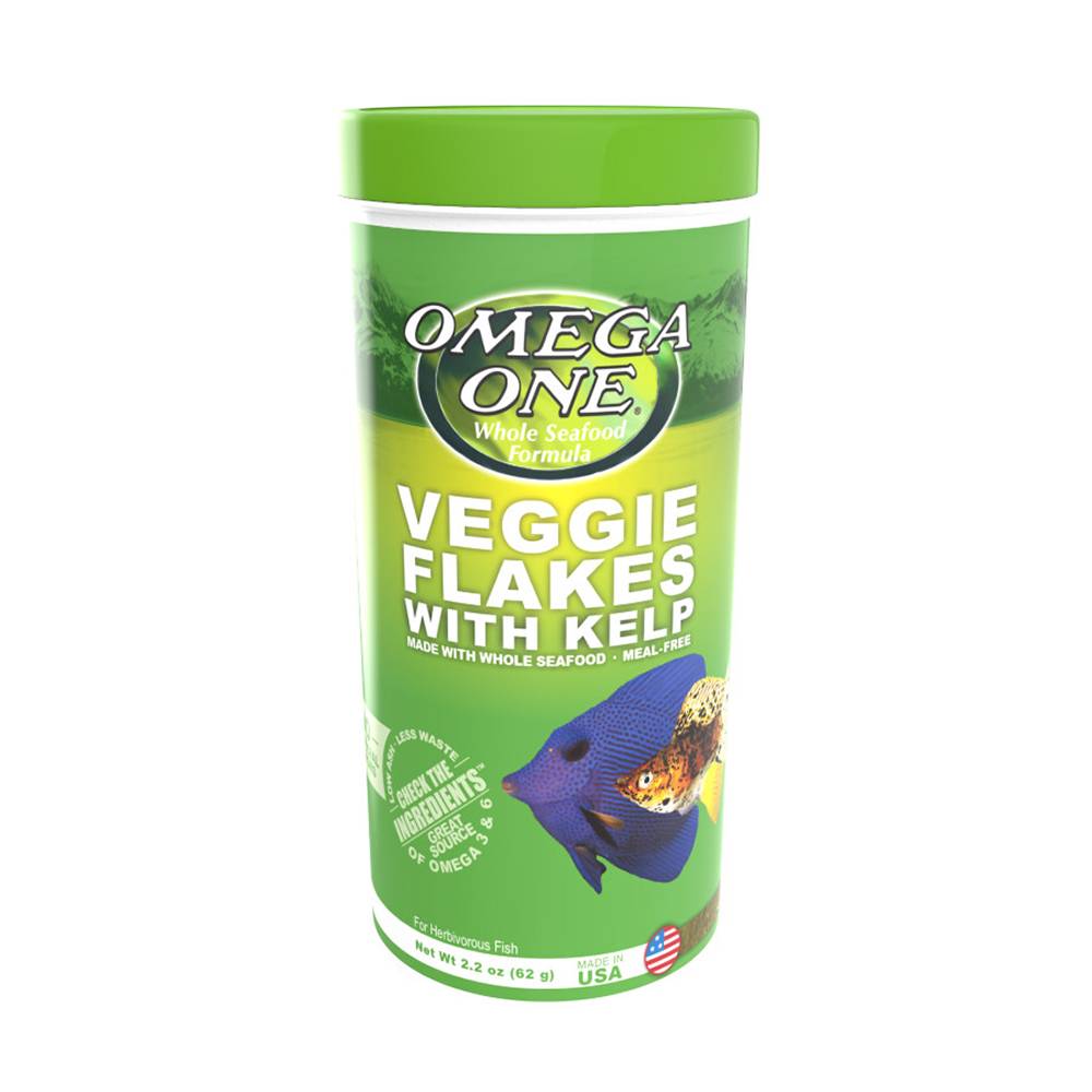 Omega One Super Kelp Flakes Fish Food 2.2 ounce