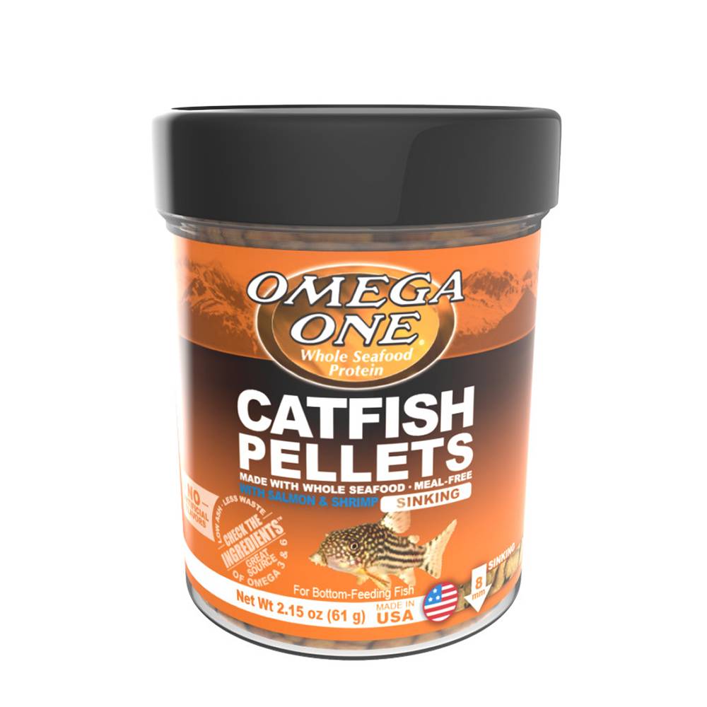 Omega One Sinking Catfish Pellets Fish Food 2.15-oz