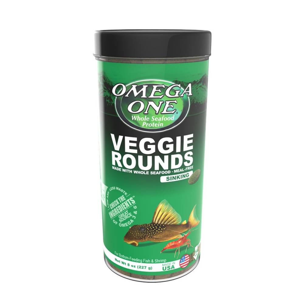 Omega One Veggie Rounds Fish Food 8.1 ounce