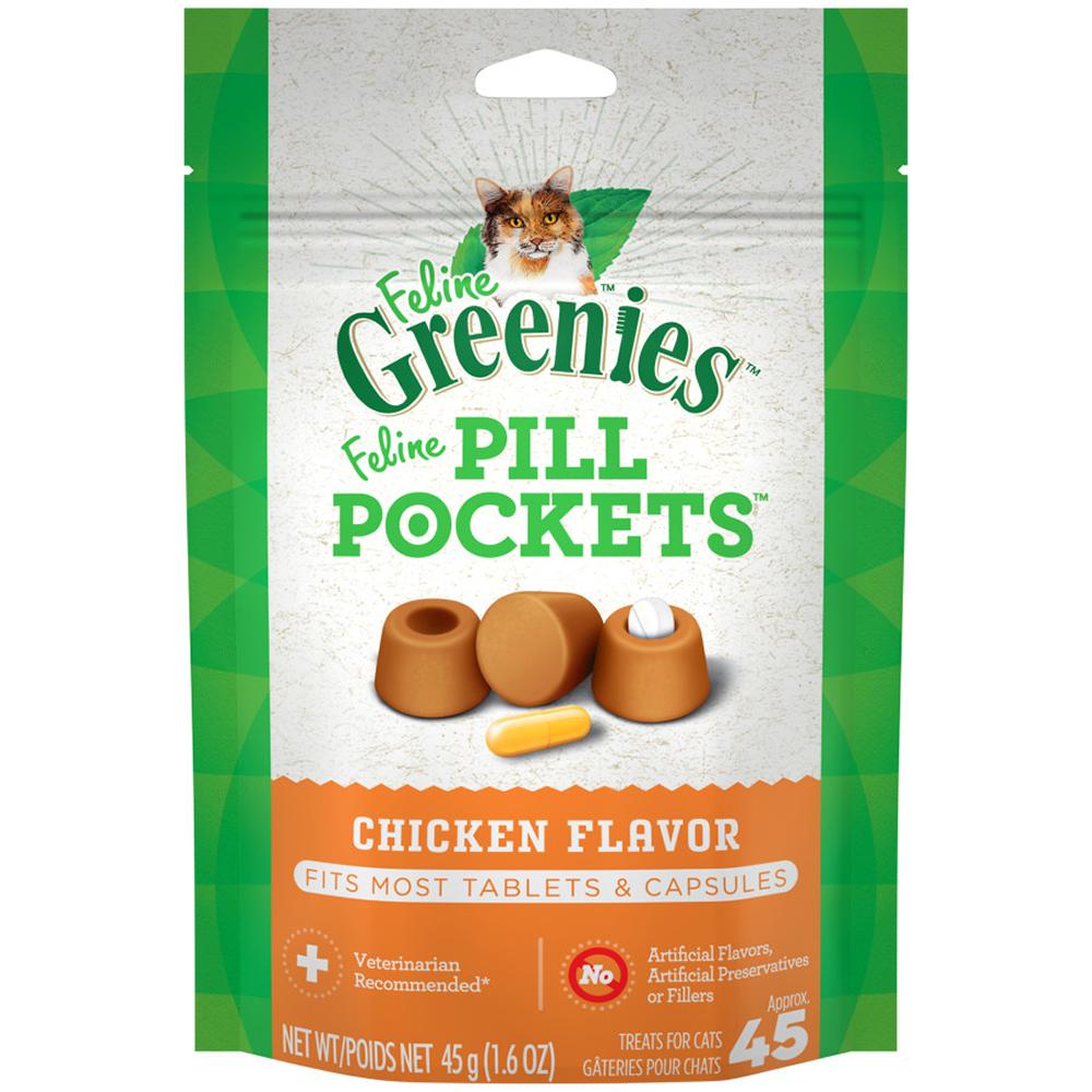 Pill Pockets for Cats Chicken Flavored Treat 45ct.