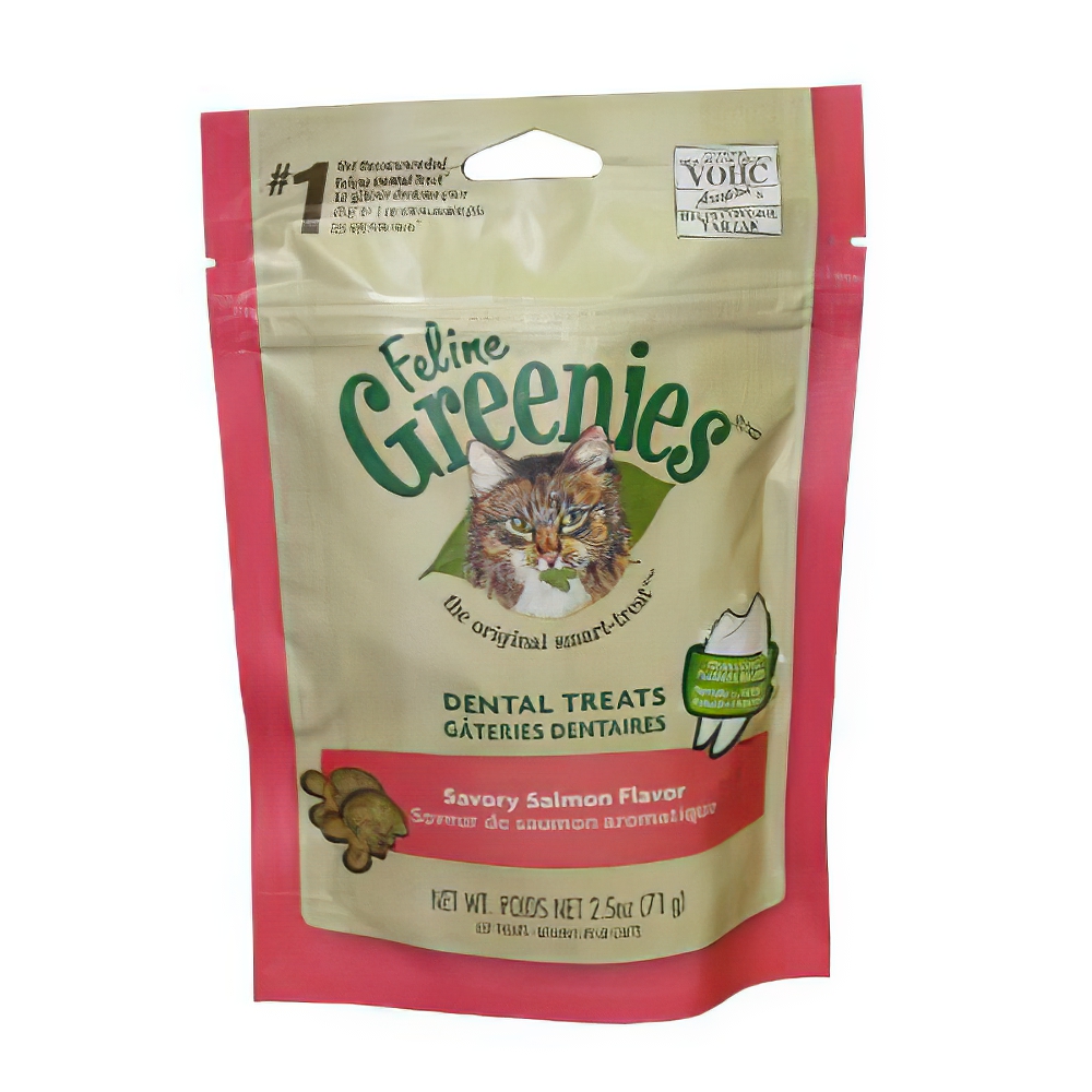 Feline Greenies Savory Salmon Dental Treats For Cats 2.1 oz