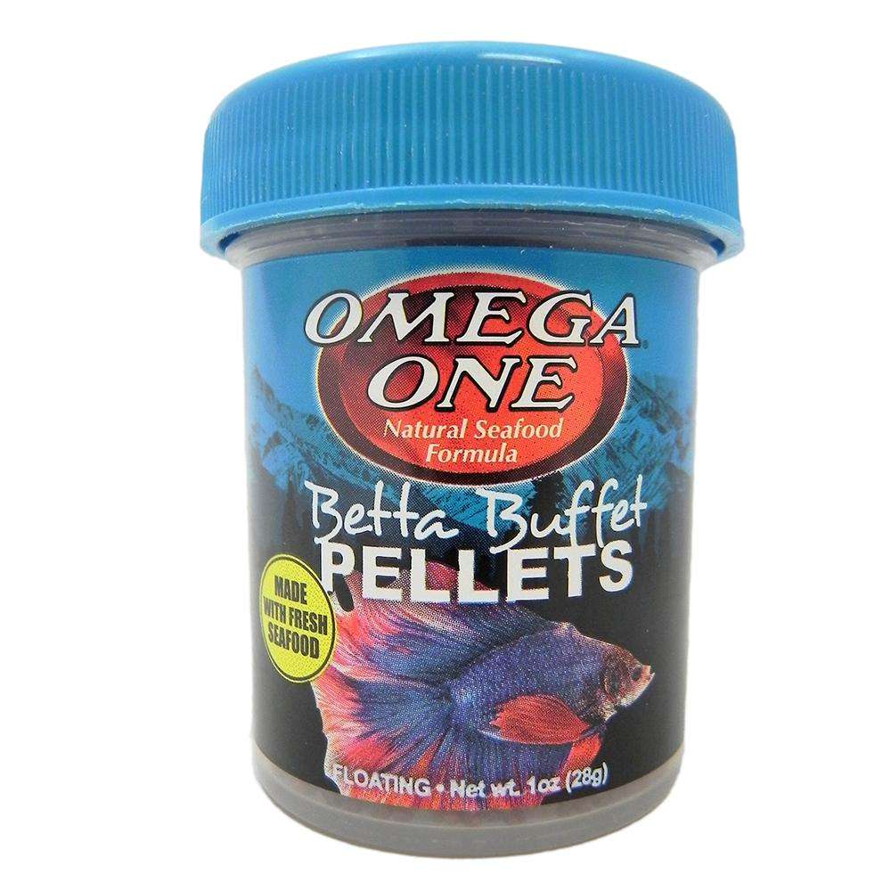 Omega One Betta Buffet Floating Pellets Fish Food  1-oz