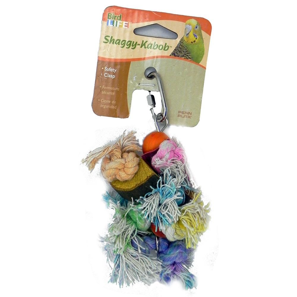 Penn Plax Shaggy Kabob Small Bird Toy