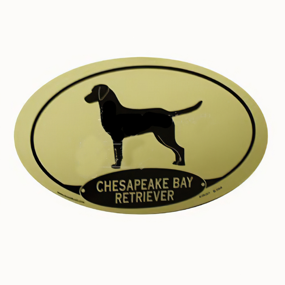 Euro Style Oval Dog Decal Chesapeake Bay Retriever