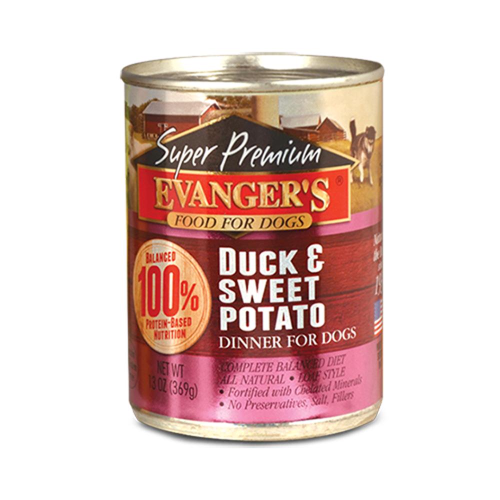 Evanger's Duck Sweet Potato Canned Dog Food 13 oz