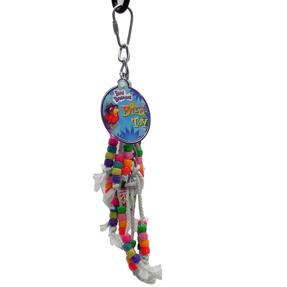Bird Brainers Mini Strings with Beads Small Bird Toy