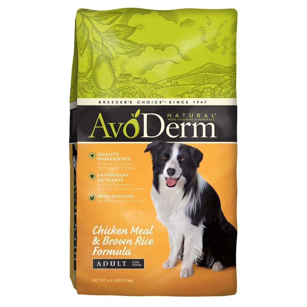 AvoDerm Natural Chicken & Rice Dog Food 4.4 lb