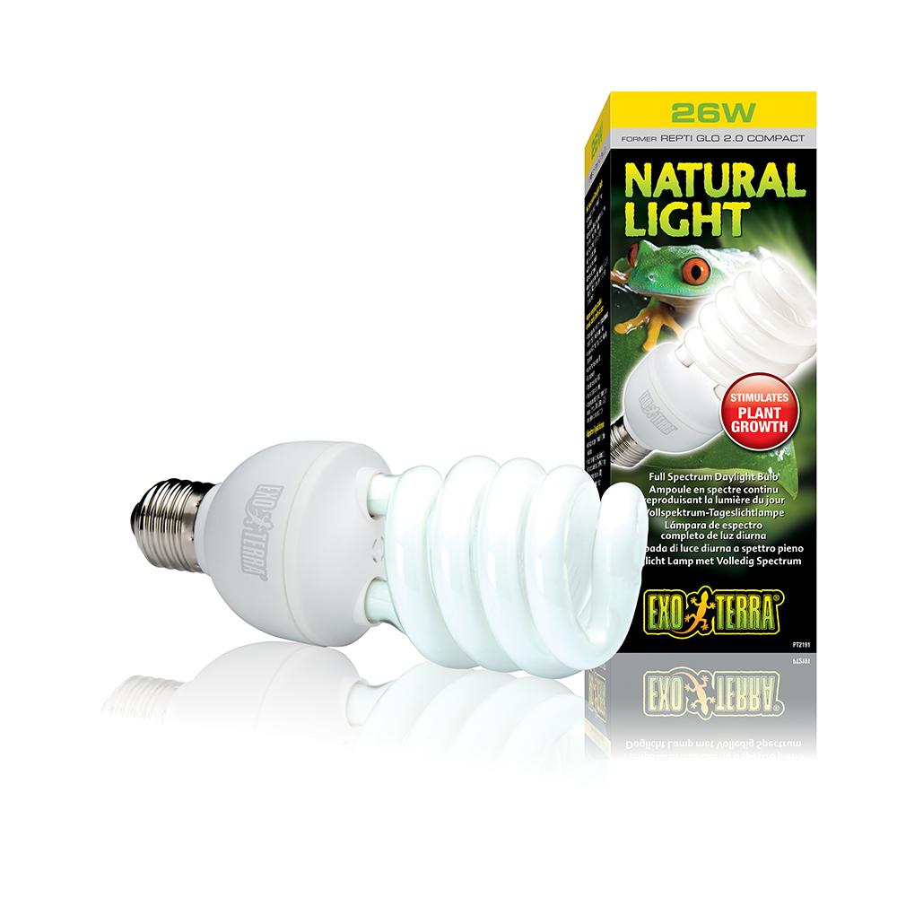 Exo Terra Natural Light Full-Spectrum Terrarium Lamp 26 watt