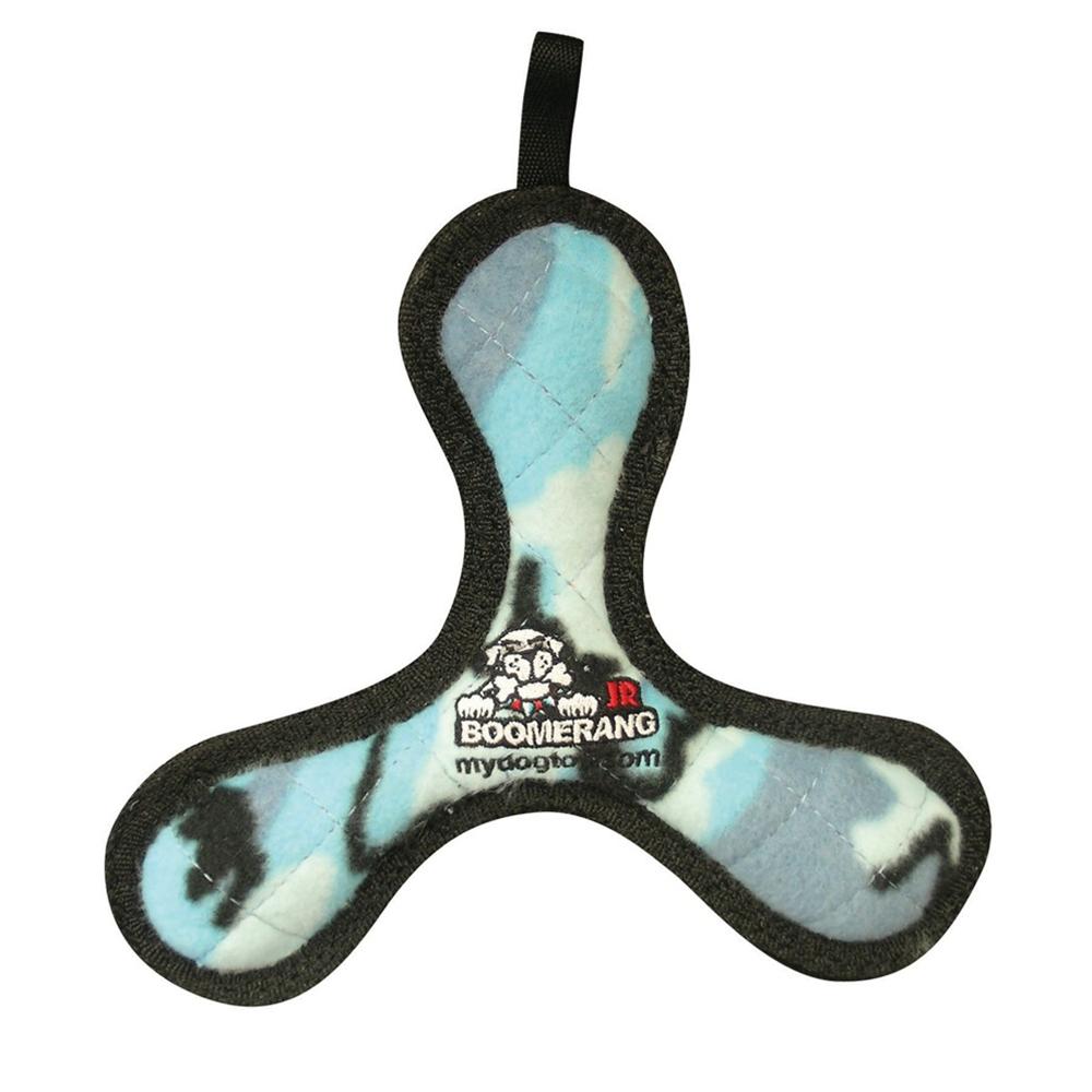 Tuffy's Bowmerang Jr Blue Camo Design Dog Toy