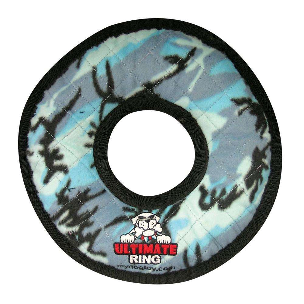 Tuffy's Ultimate Rumble Ring Blue Camo Dog Toy