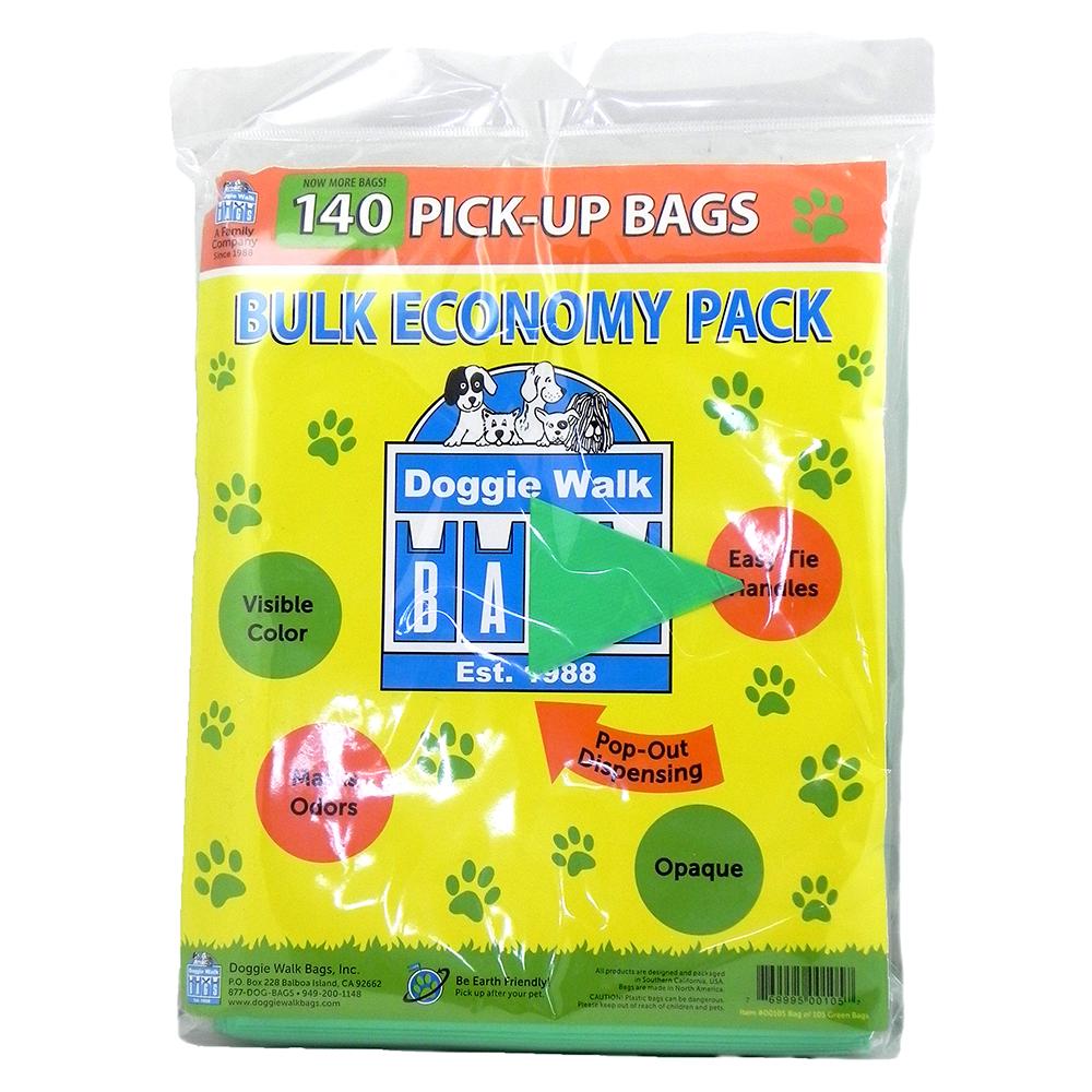 Doggie Walk Bulk Economy Pack 140 Dog Waste Bags