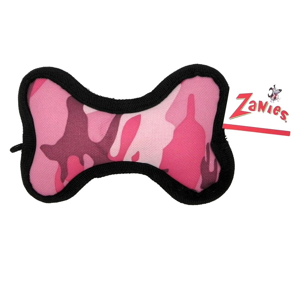 Zanies Toughstructable Small Pink Camo Bone Dog Toy