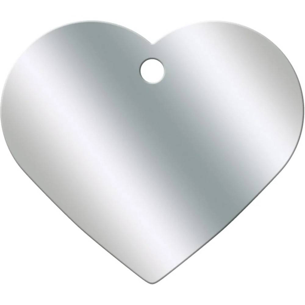 Engraved ID Tag Chrome Heart Large