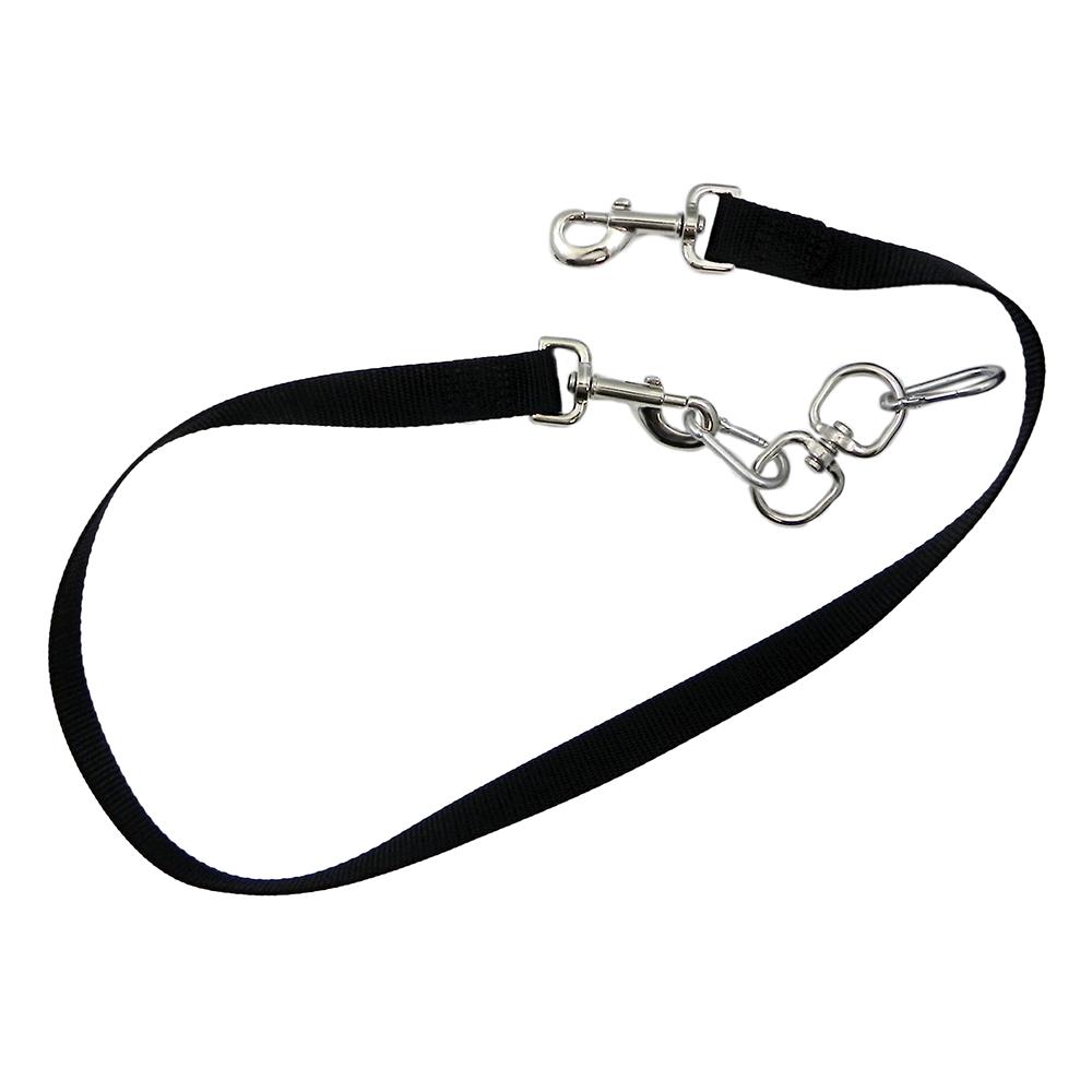 Pet Walker-Plus 3 Dog Leash Adapter Black Large Nylon