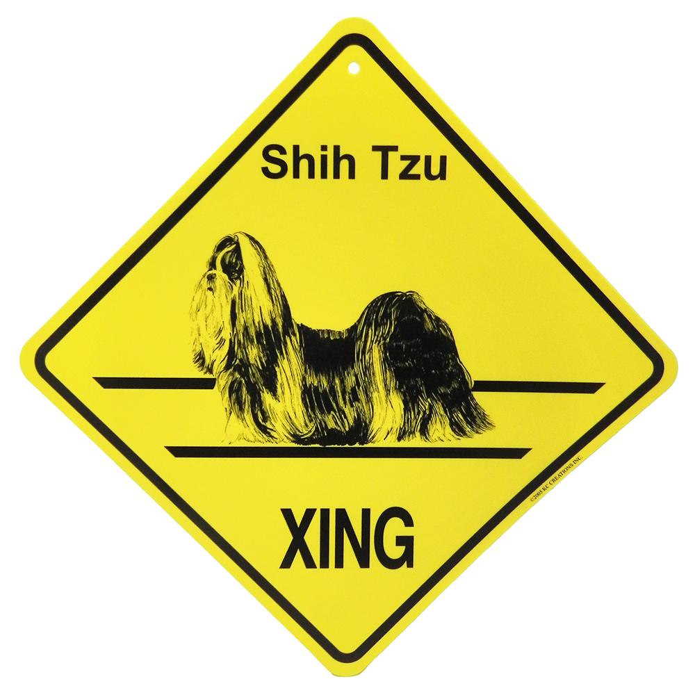 Xing Sign Shih Tzu Plastic 10.5 x 10.5 inches