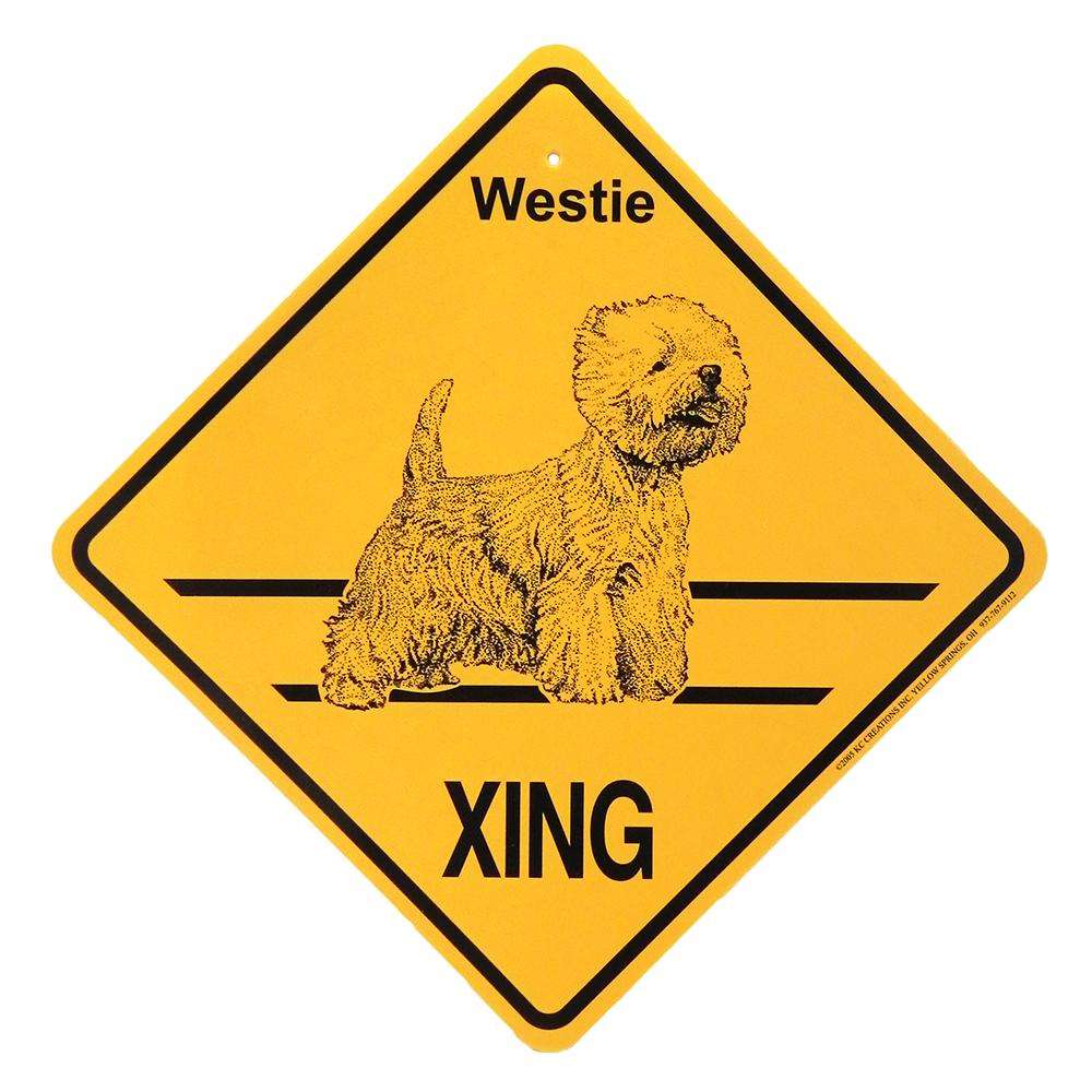 Xing Sign Westie Plastic 10.5 x 10.5 inches