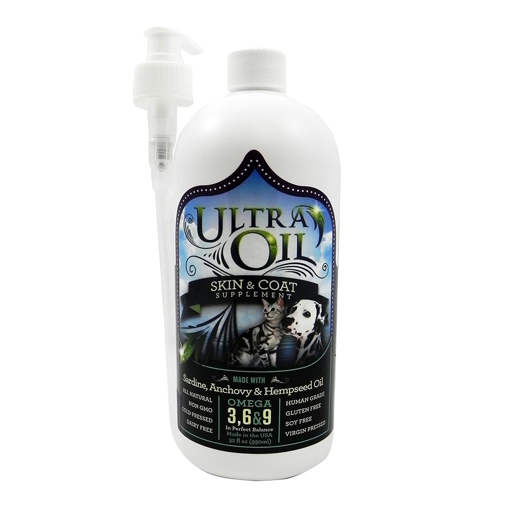 Ultra Oil Hemp Pet Skin & Coat Supplement 32 oz.