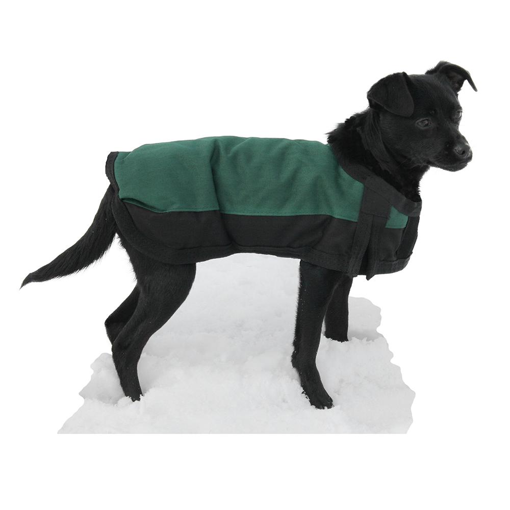 Dog Winter Blanket Coat Green Small
