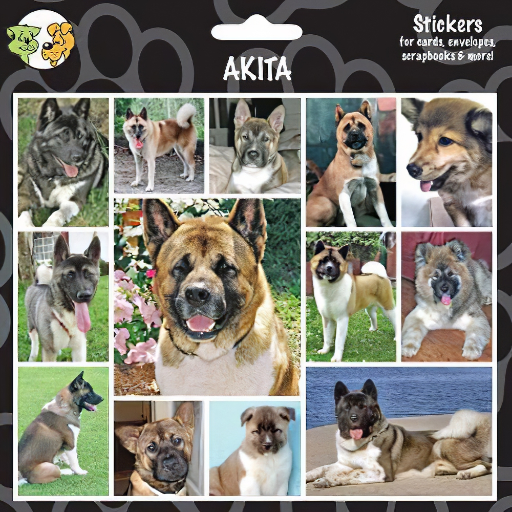 Arf Art Dog Sticker Pack Akita