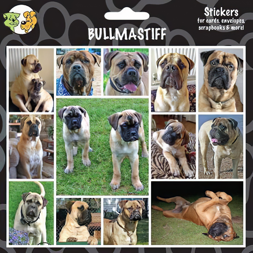 Arf Art Dog Sticker Pack Bull Mastiff