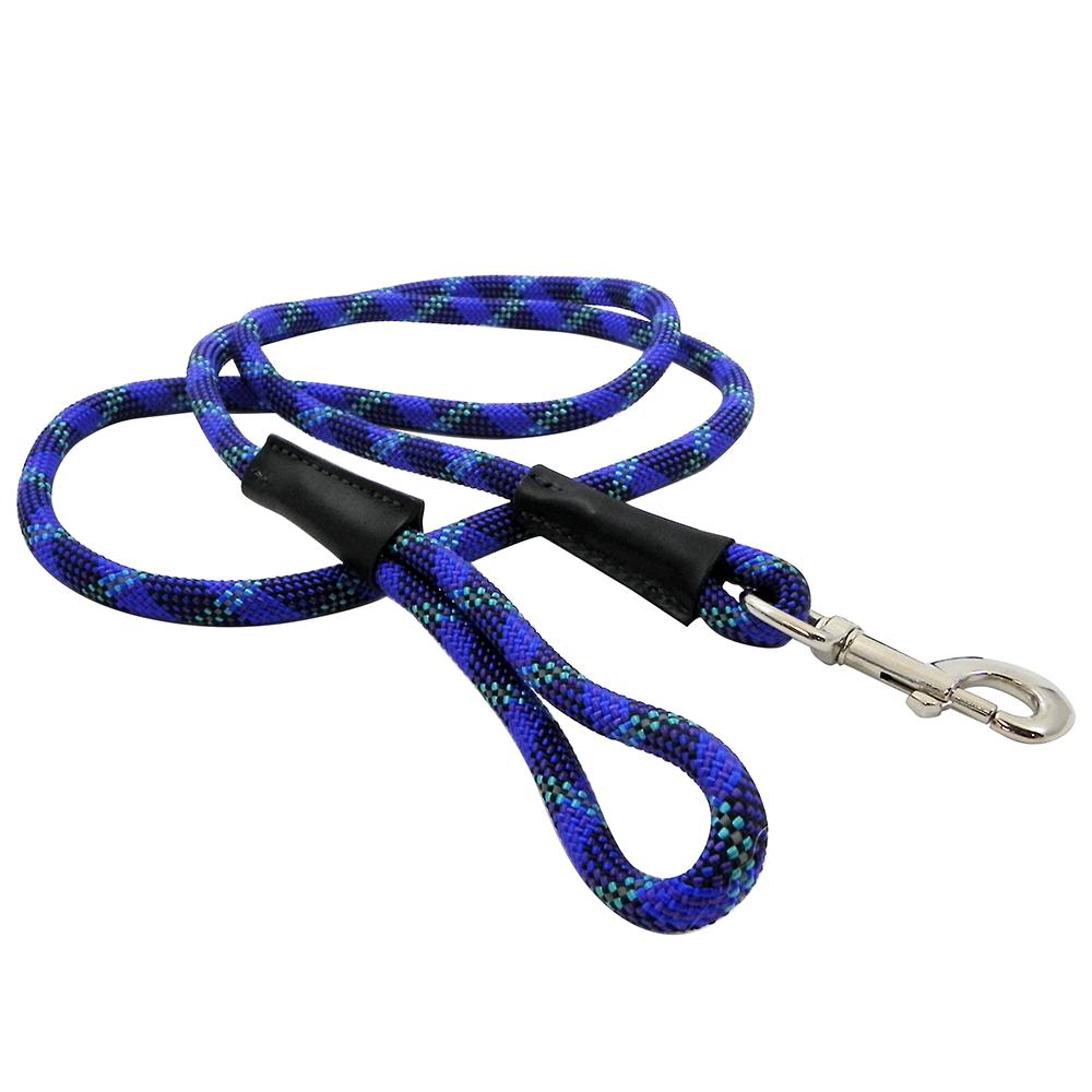Reflective Rope Dog Lead Blue