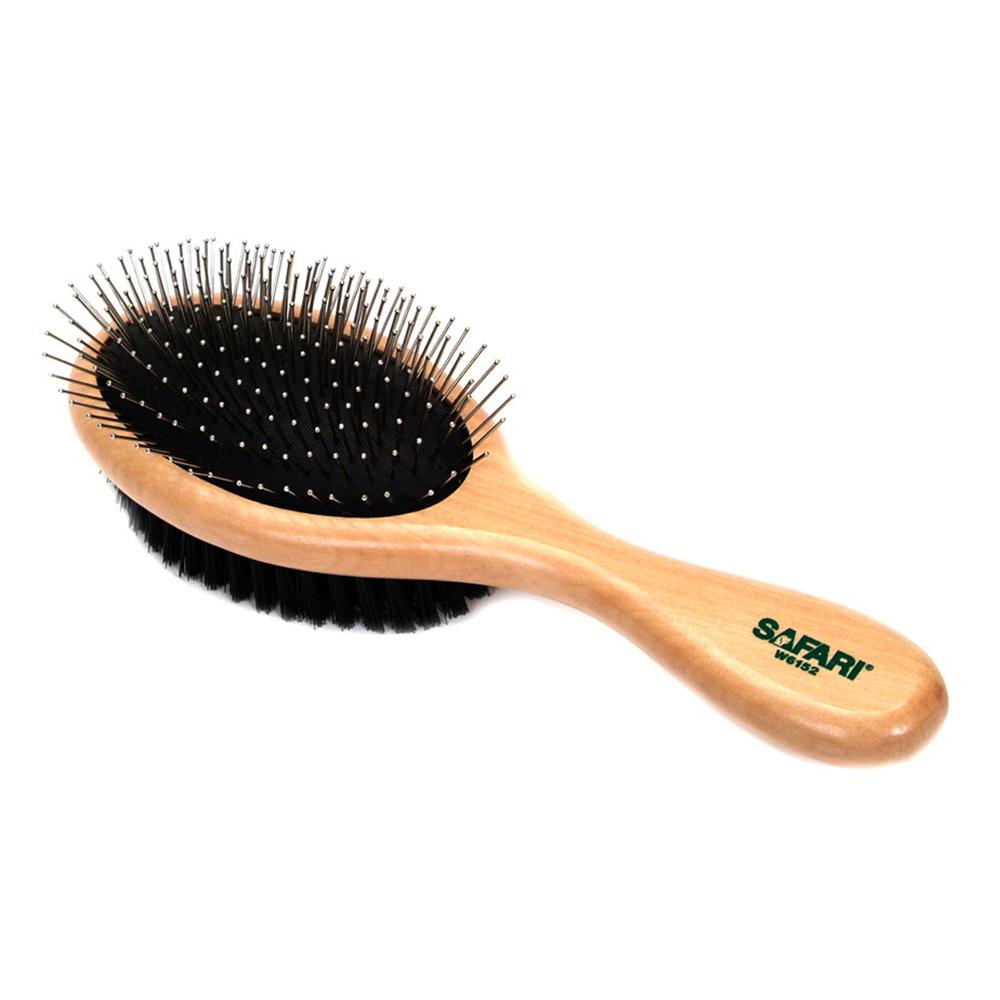 Combo Pin and Bristle Oval Dog Grooming Brush Large