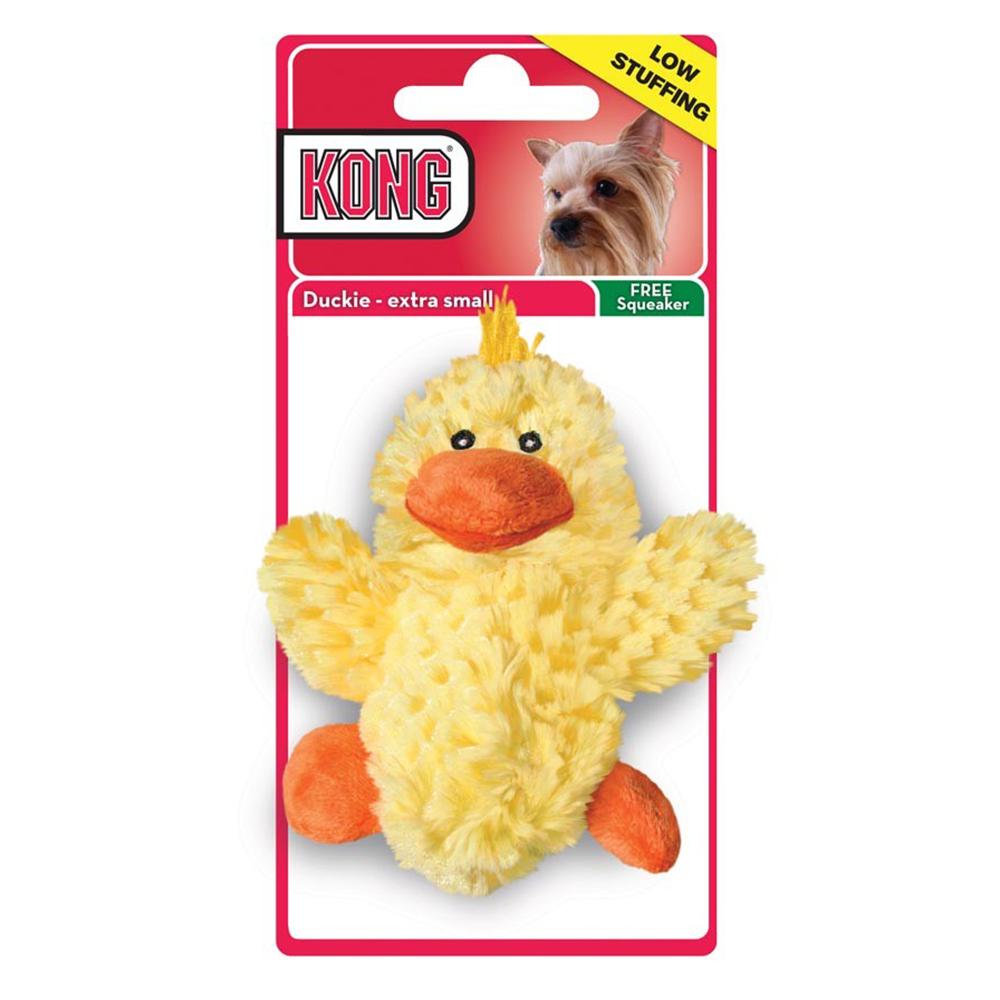 KONG Low Stuffing Duckie XSmall Dog Toy