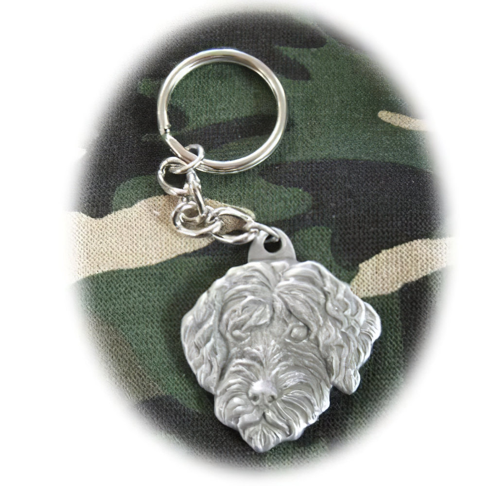 Pewter Key Chain I Love My Portuguese Water Dog