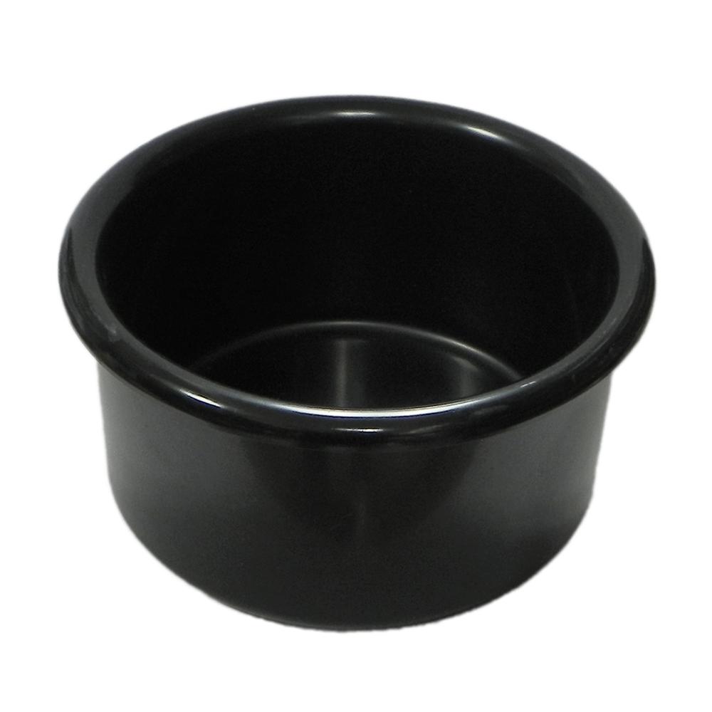 Crock-Style Plastic Bird Dish Black 28 oz