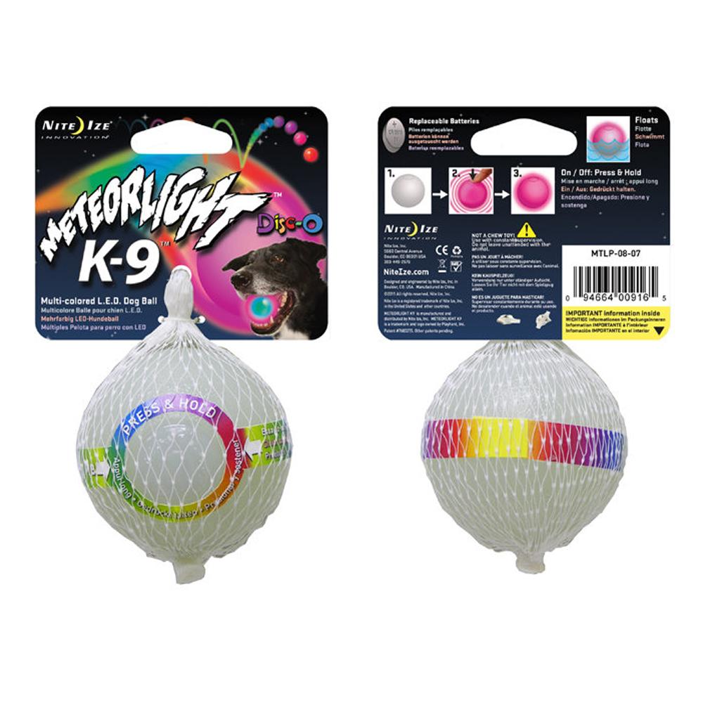 Nite Ize Meteor K9 Light Ball Disco Dog Toy
