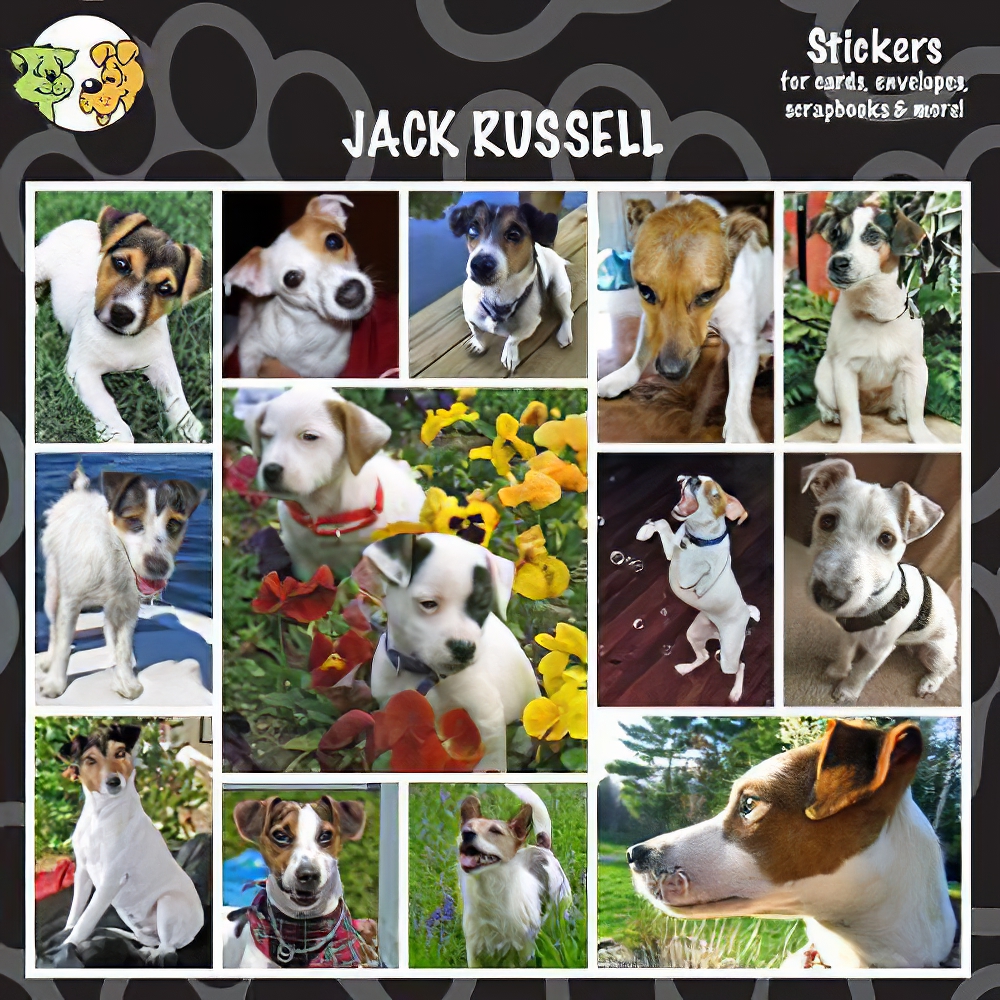 Arf Art Dog Sticker Pack Jack Russell Terrier