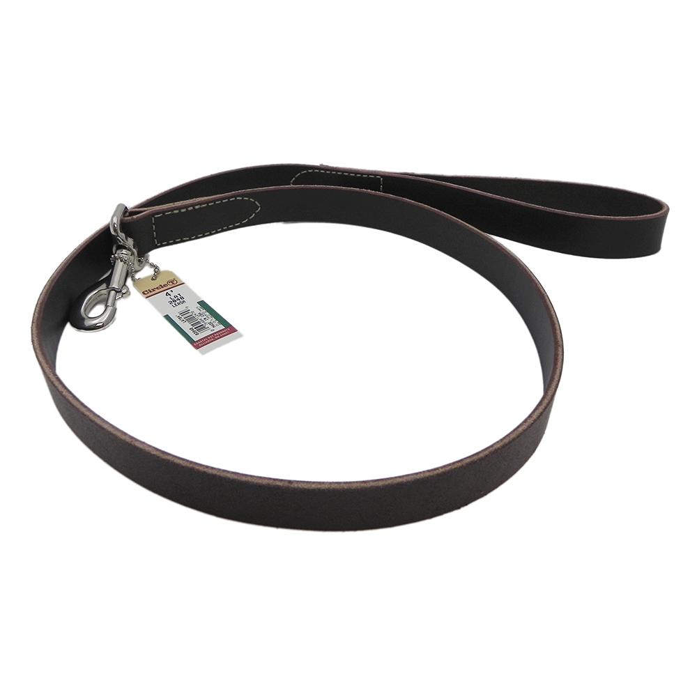 Circle T Leather Dog Leash 4 foot 1 inch wide
