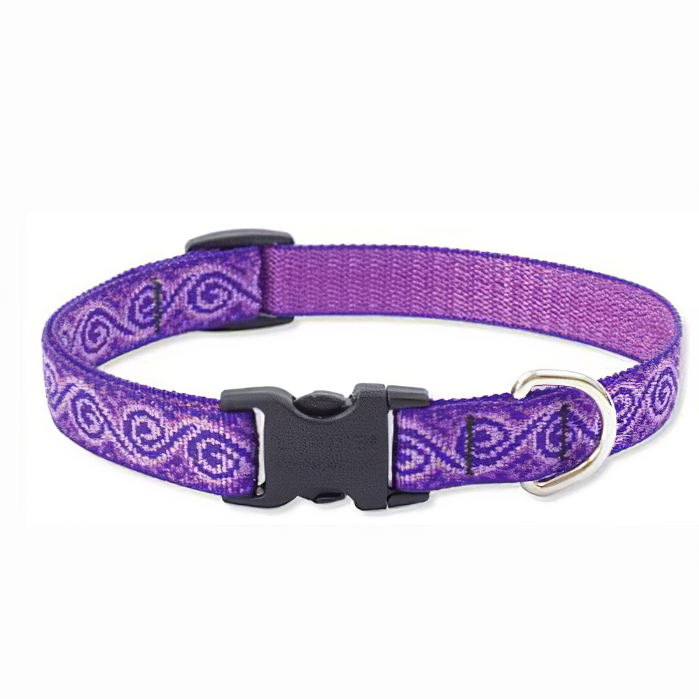 Lupine Nylon Dog Collar Adjustable Jelly Roll 15-25