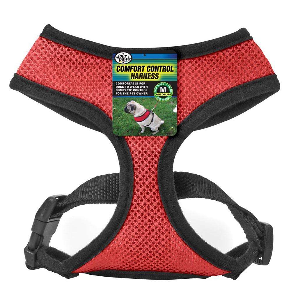 Comfort Control Dog Harness Red Medium