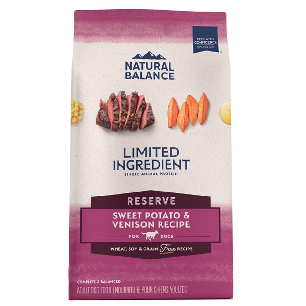 Natural Balance Venison Sweet Potato Allergy Dog Food 22lb