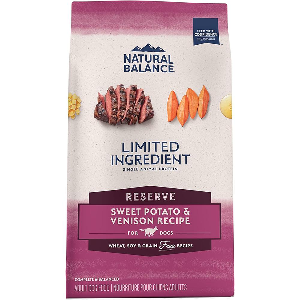 Natural Balance Venison Sweet Potato Allergy Dog Food 4.5lb